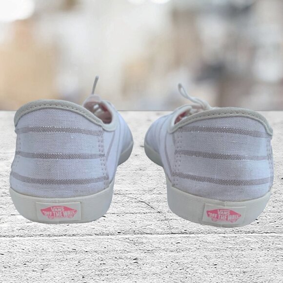 Vans Women's Tazie Oatmeal/Antique White Surf Sliders Size 10.5 - Picture 12 of 15